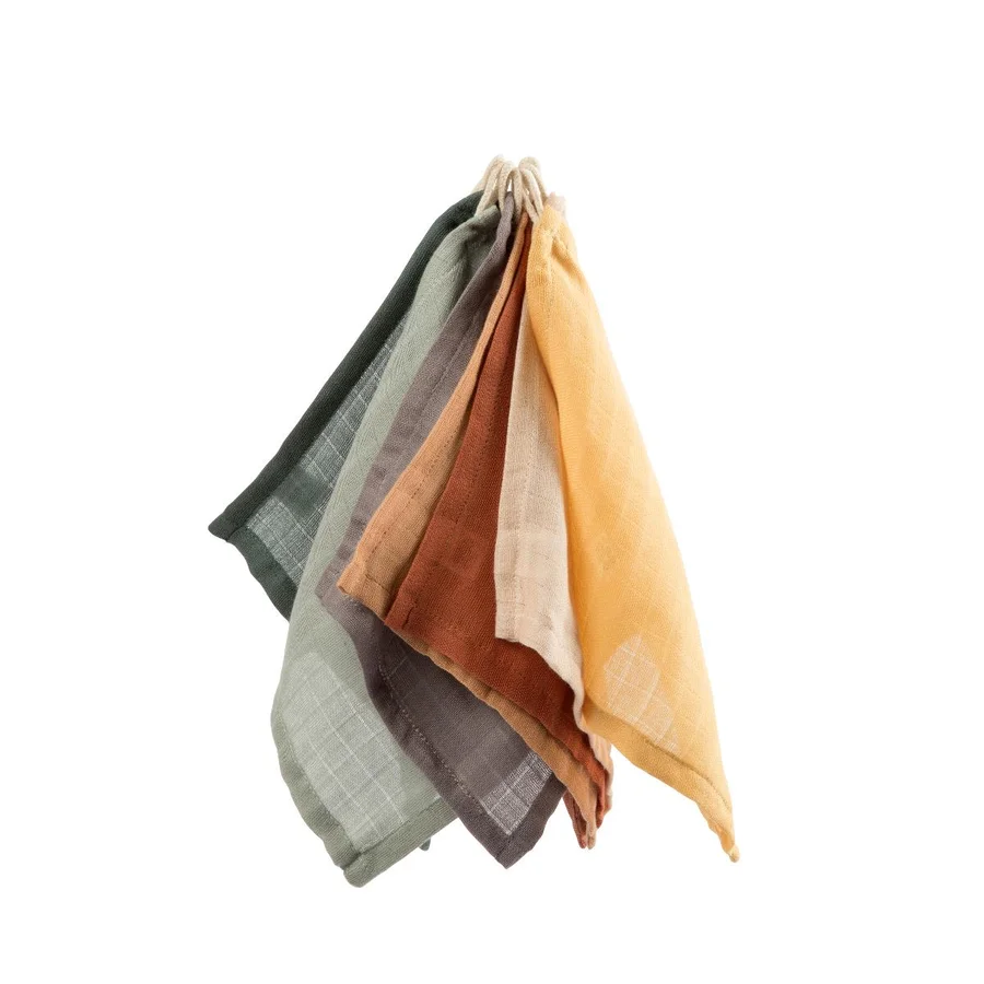 Sebra vaskeklude 7 stk, mix