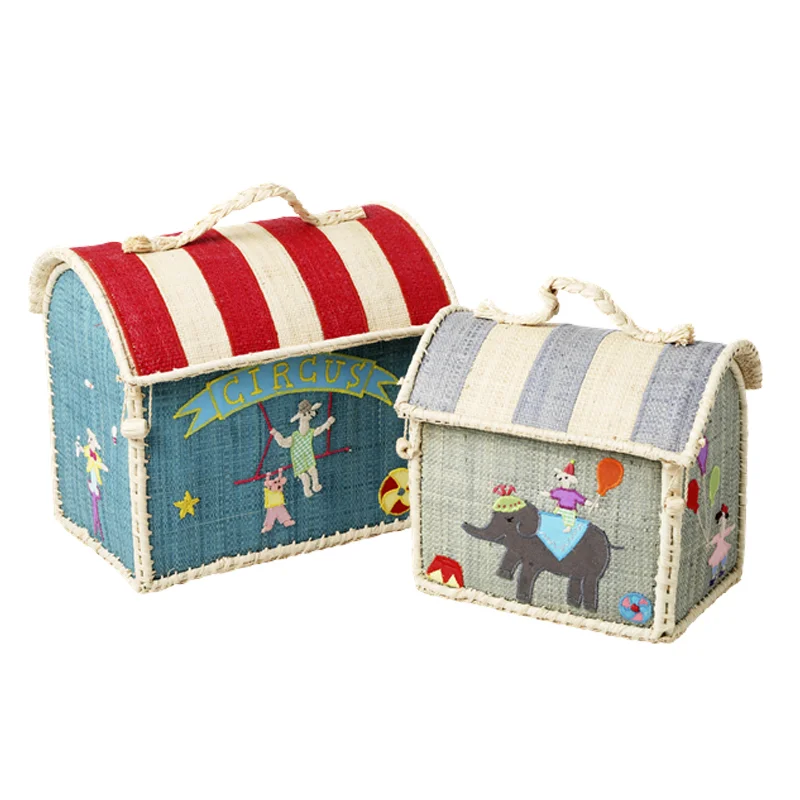 Rice opbevaringskurv 2 stk, cirkus