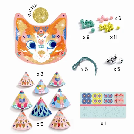 Djeco DIY æske, Vindspil - Katte