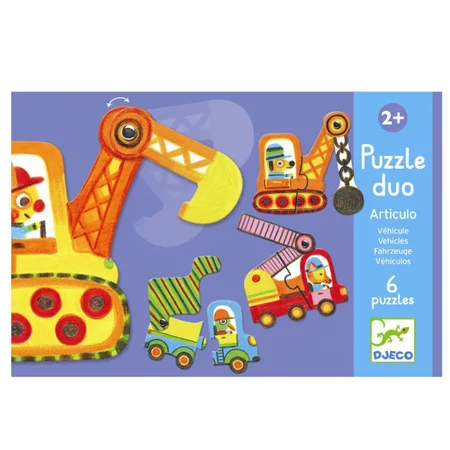 Djeco Puzzle Duo, Fahrzeuge