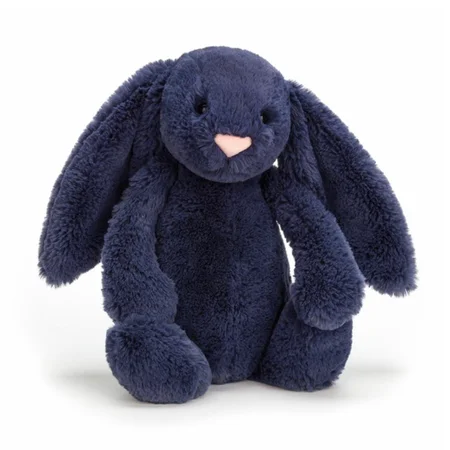 Jellycat bamse, Bashful Kanin Navy - 31 cm