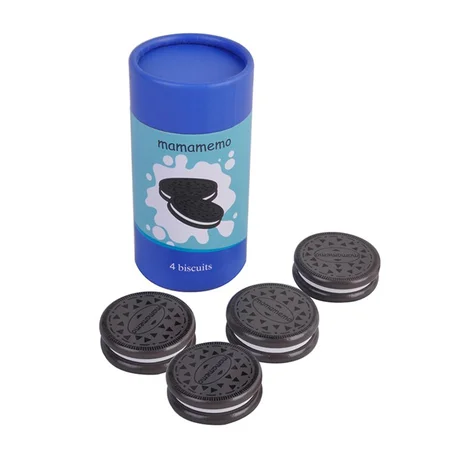 MaMaMeMo legemad i træ, chokoladekiks med vaniljecreme