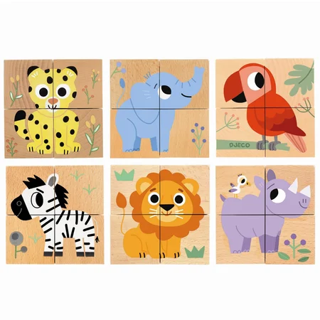 Djeco træklodser, Elefant & co