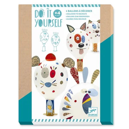 Djeco DIY æske, Ballonpynt - dyr