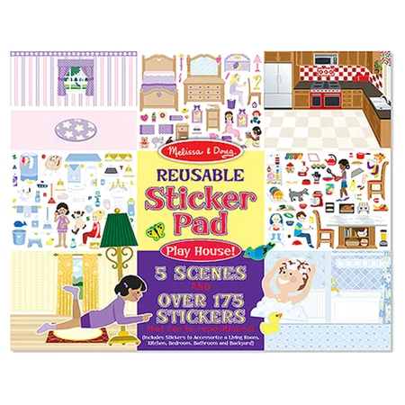 Melissa and Doug aktivitetssæt med vinylmærker, Hjemme