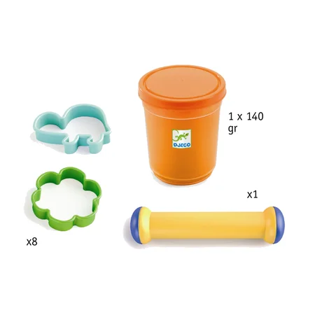 Djeco modellervoks tilbehør, rulle og forme