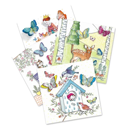 Djeco kreativ leg, farvelægning - sommerfugle