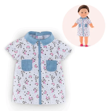 Corolle dukketøj, ma Corolle kjole med pandamønster