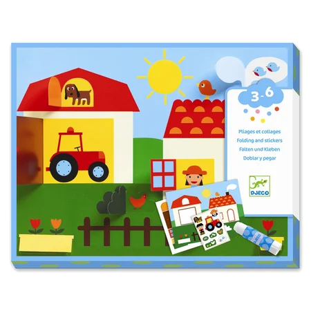 Djeco kreativ æske for de små, kreativ collage - gemmeleg