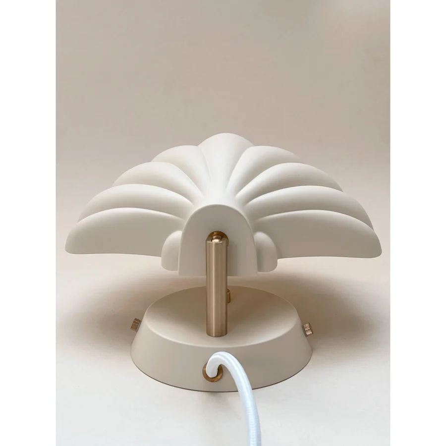 Konges Sløjd musling metal væglampe, rose