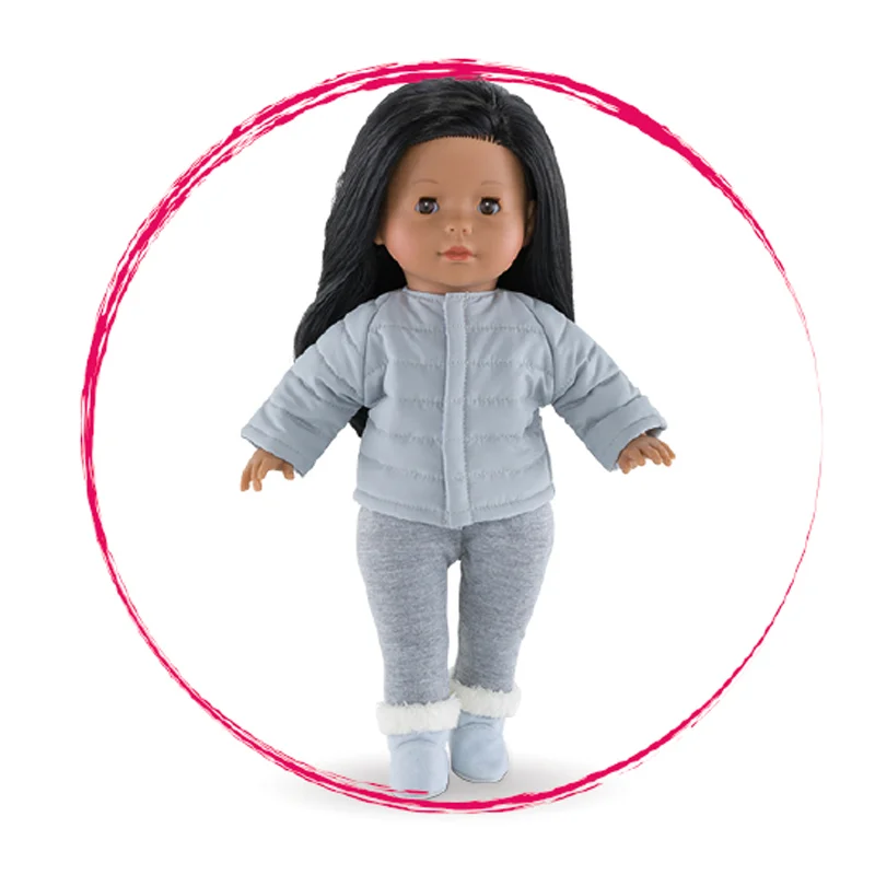 Corolle dukketøj, ma Corolle grå dunjakke 36 cm