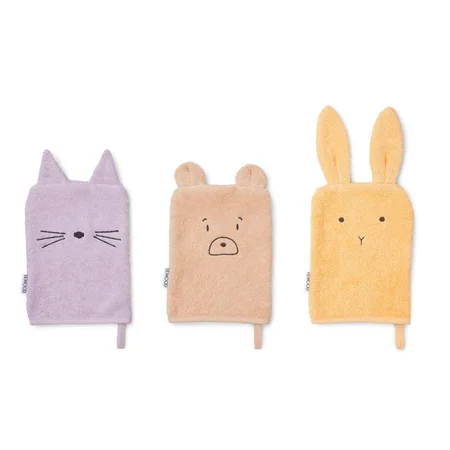 Liewood 3-pak vaskeklude, jojoba mix