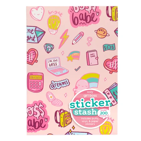 Ooly sticker stash, Girl Boss