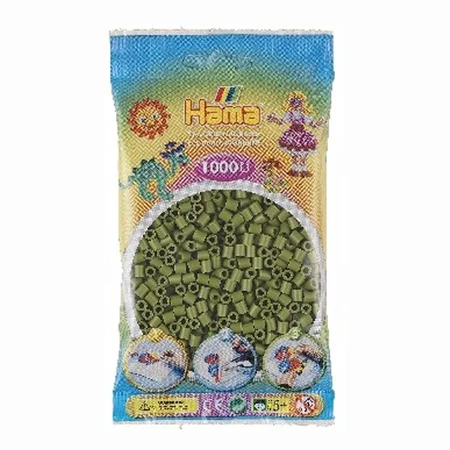 Hama perler 1000 stk oliven, frv 84