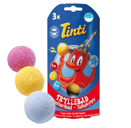 Tinti trylle-badekugler, 3-pak