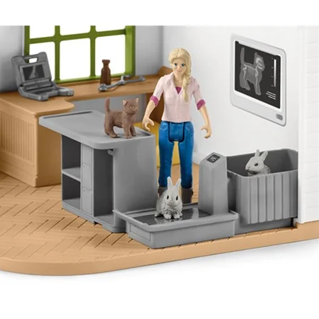 Schleich dyrlægeklinik inkl husdyr