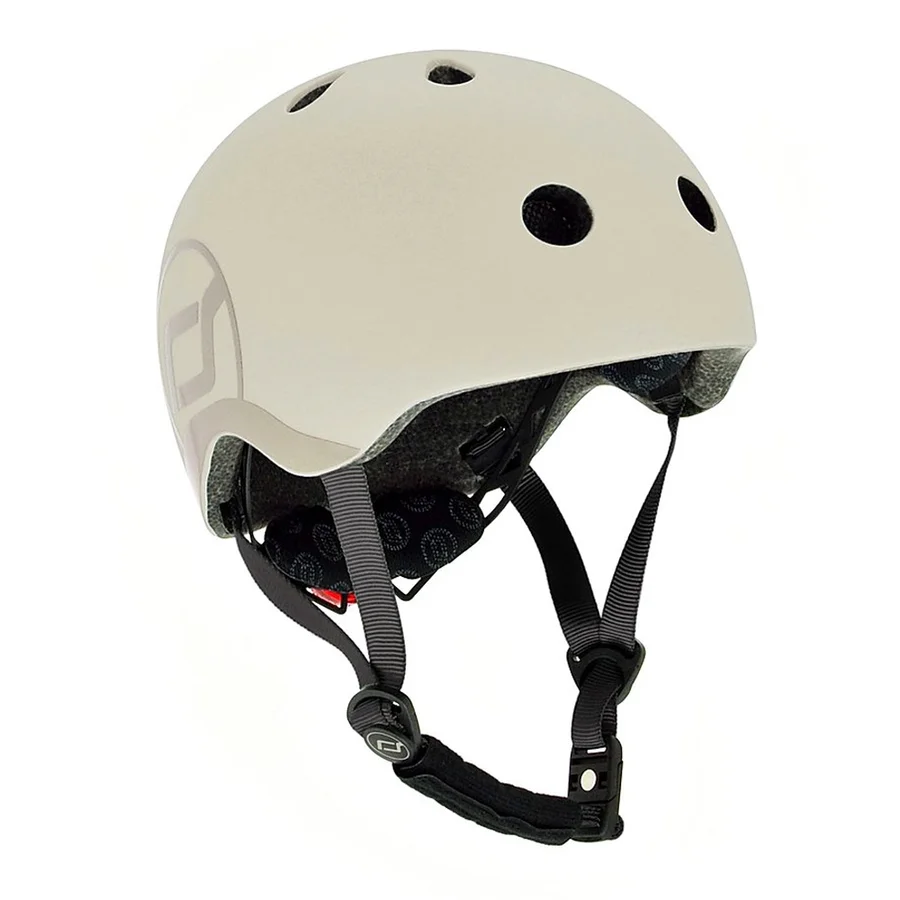 Scoot and Ride LED-Fahrradhelm, S-M - Ash