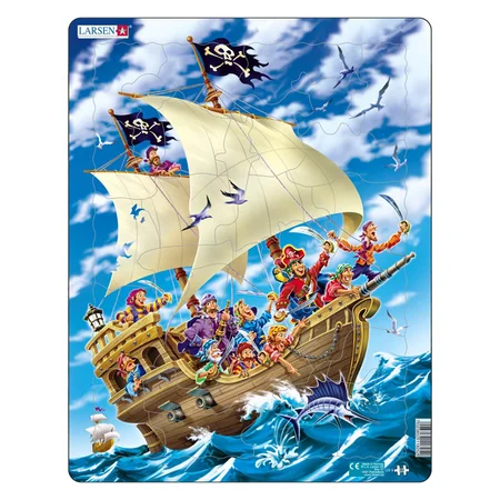 Larsen puslespil, pirater - 30 brikker