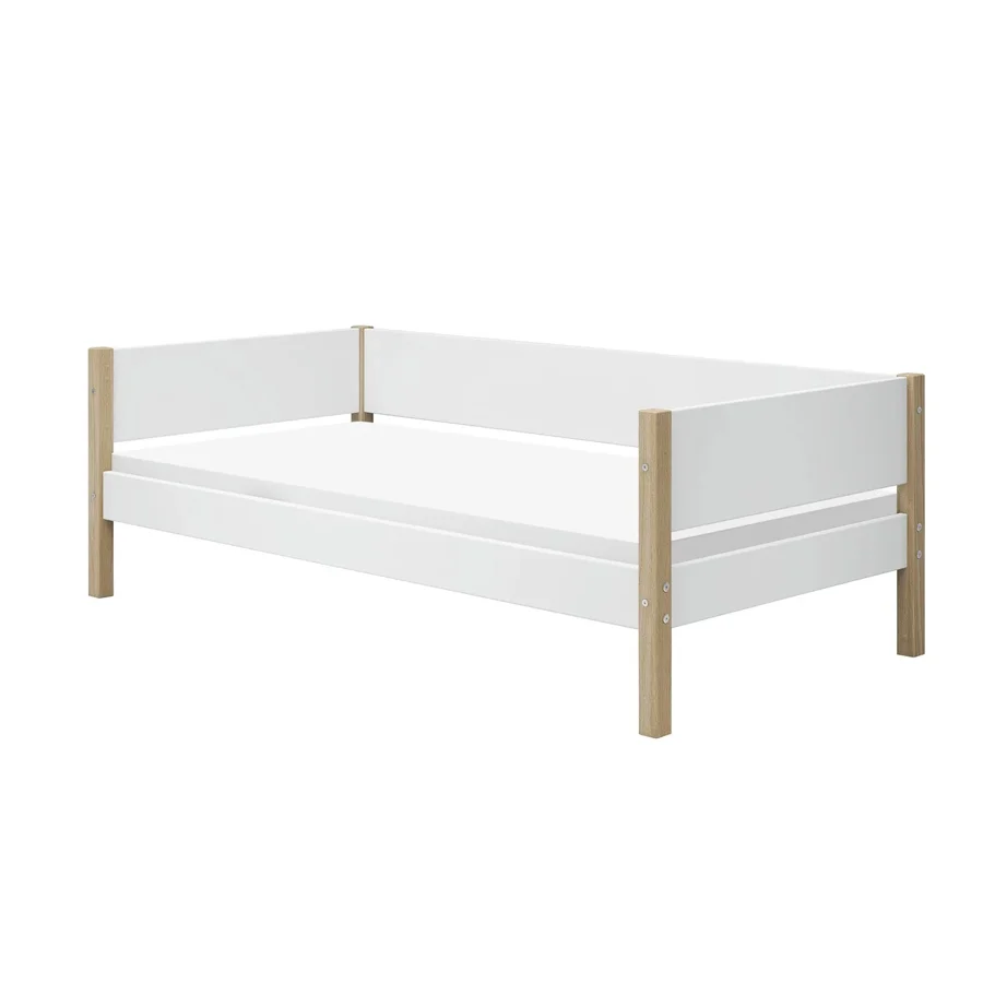 FLEXA Nor Enkeltseng , hvid/eg