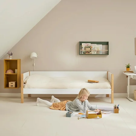 FLEXA Nor Enkeltseng , hvid/eg