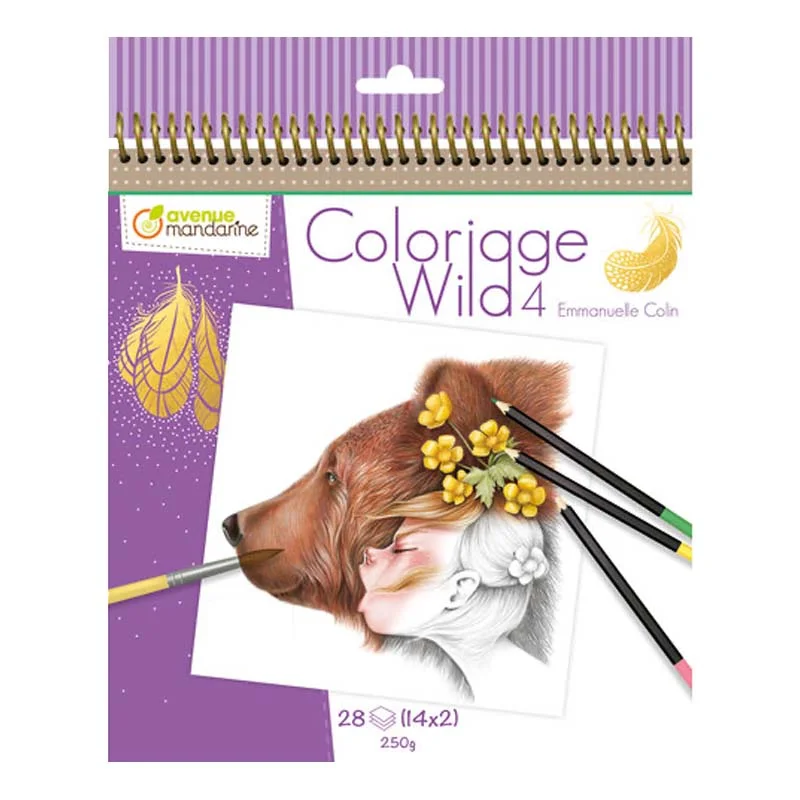 Avenue Mandarine kunstner malebog, lilla