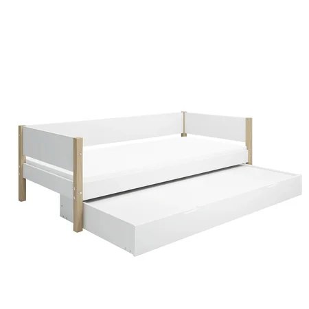 FLEXA Nor Daybed med udtræksfunktion, hvid/eg