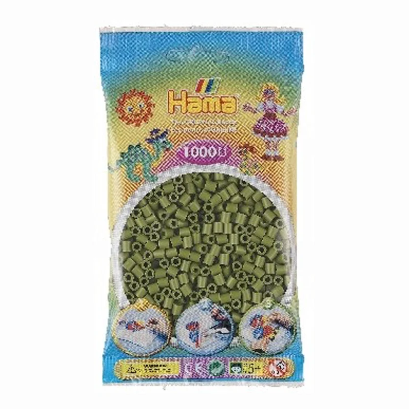 Hama perler 1000 stk oliven, frv 84