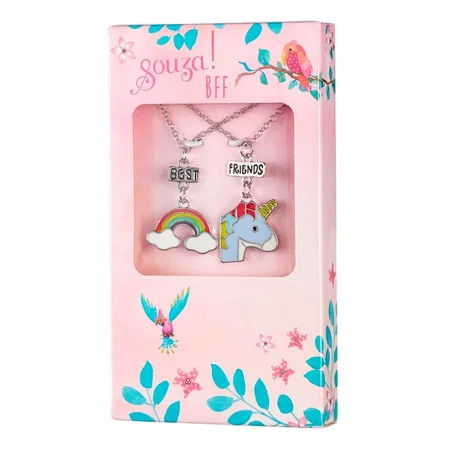 Souza BFF halskæder, enhjørning/regnbue