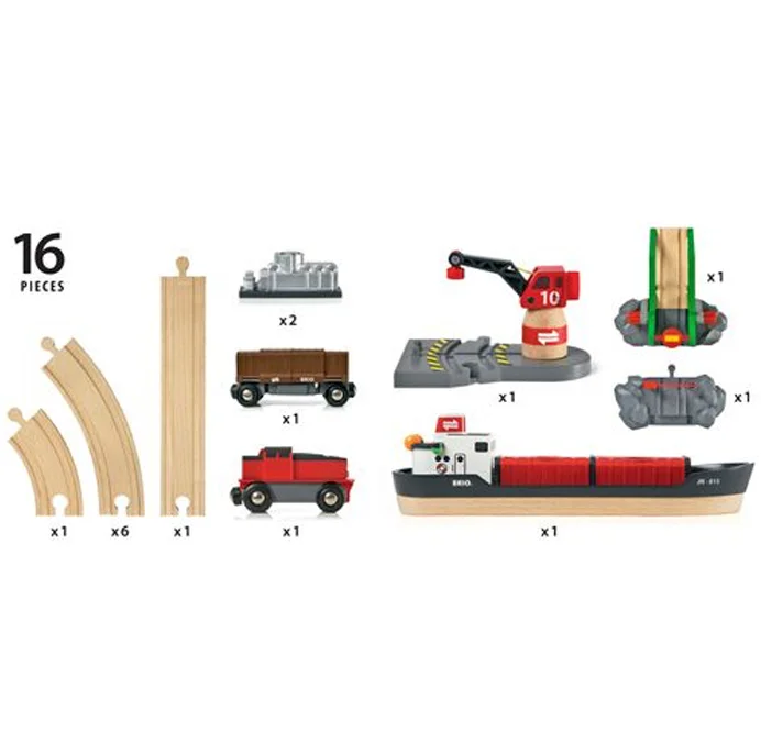 BRIO togbane, havnesæt