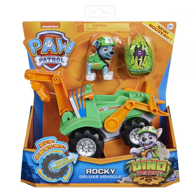 Paw Patrol, Dino Deluxe bil - Rocky