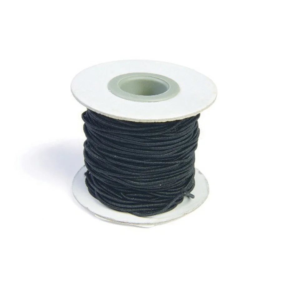  Gummiband 25 m, schwarz