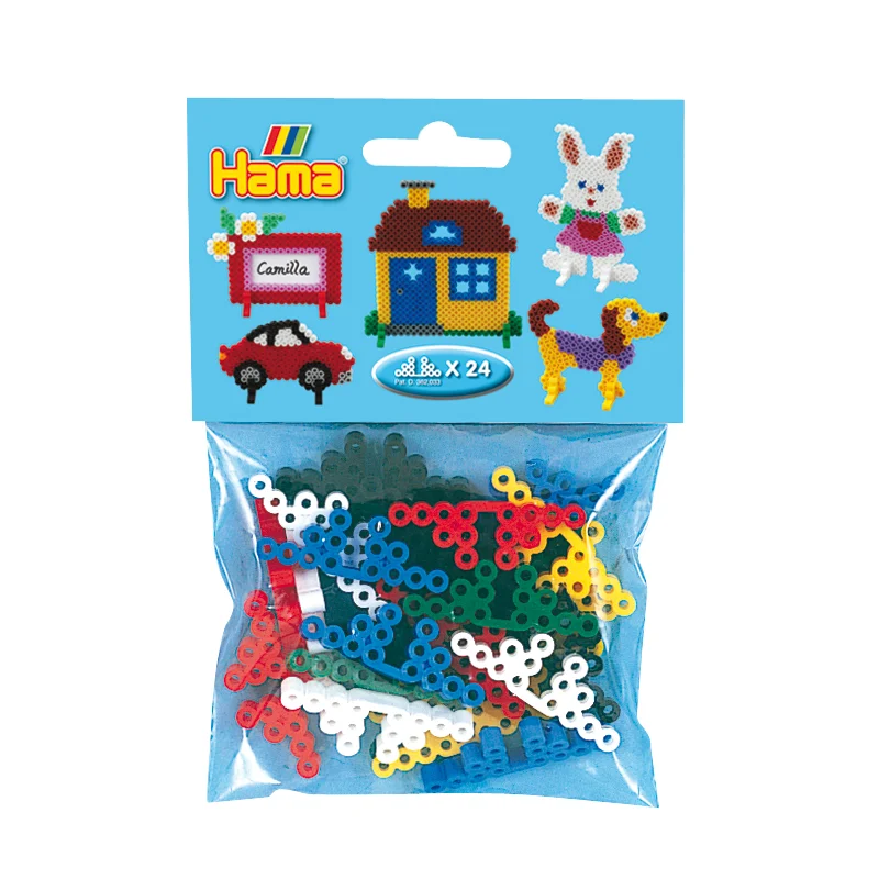 Hama midi perlefødder, 24 stk