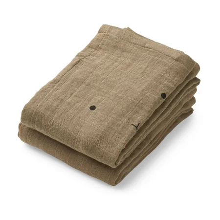 Liewood 2-pak stofbleer,  kanin - oat