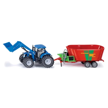 Siku New Holland Traktor med FODDERMIXER