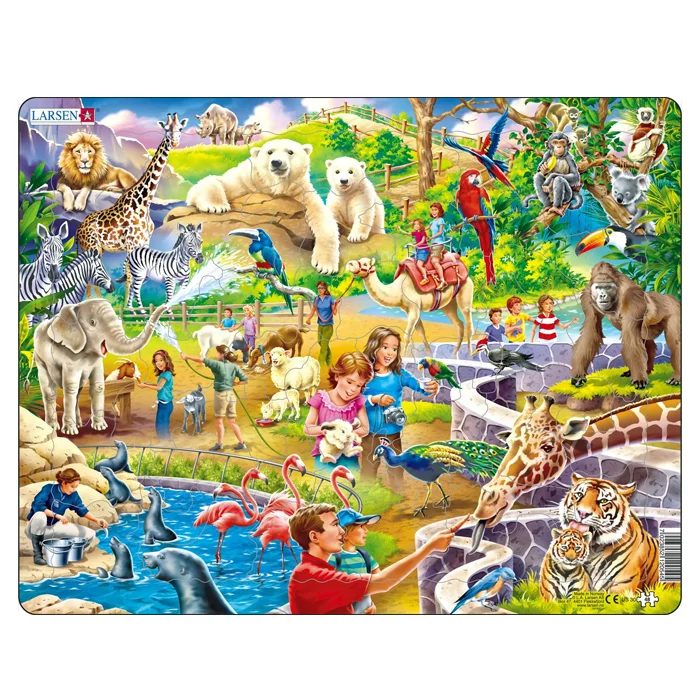 Larsen Puslespil, Zoologisk have - 48 brikker
