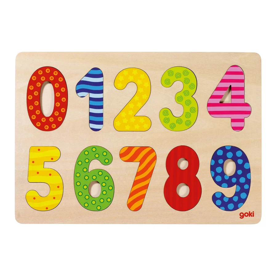 Goki træpuslespil, tal