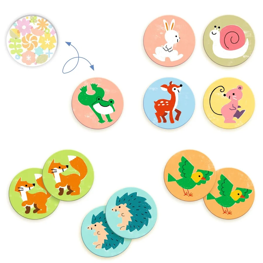 Djeco Memo spil, Små venner