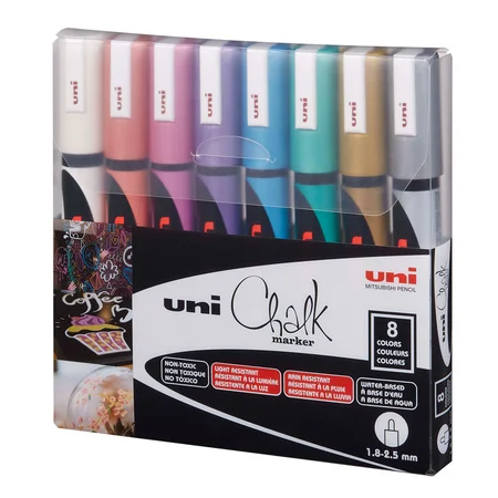 Chalk Marker PWE-5M, 8 stk metal