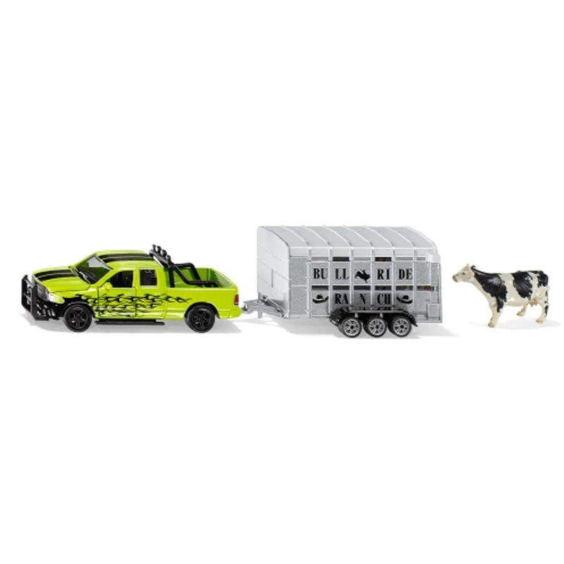 Siku Dodge Ram pick up med dyretrailer