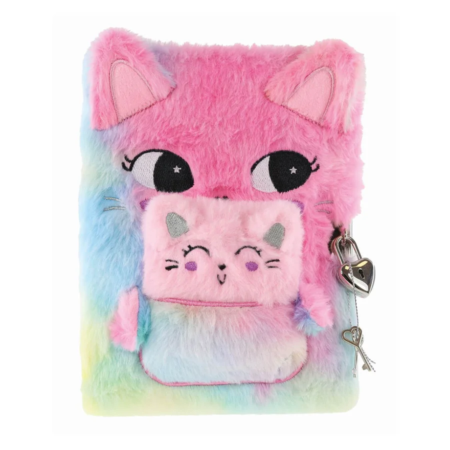 Tinka Tagebuch Plüschkatze mit Baby