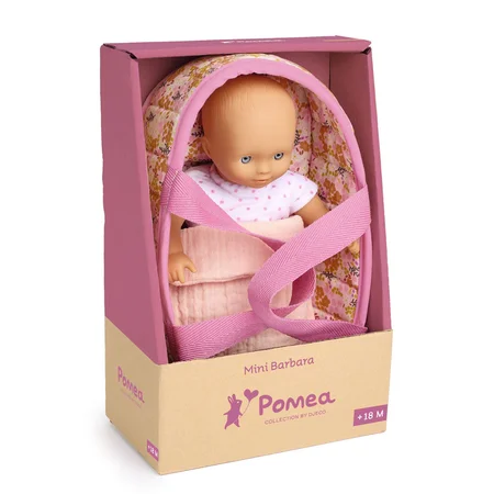 Djeco Pomea Mini-Puppe, Barbara im Tragekorb