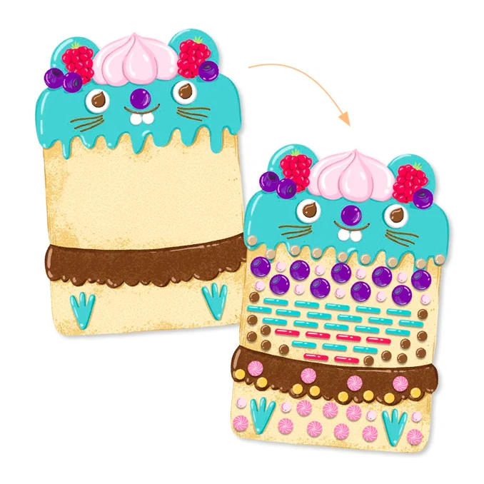 Djeco mosaik, kagekatte