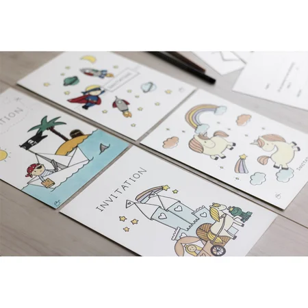 Fødselsdagskort af Simone T. Eriksen, enhjørninger - 10x15