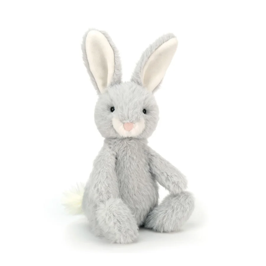 Jellycat bamse, Nibbles kanin silver - 21 cm