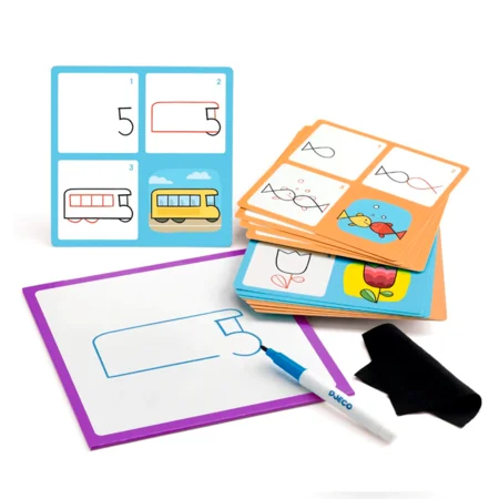 Djeco trin-for-trin tegning, 1, 2, 3 & co.