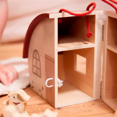 Filibabba bondegård i træ med dyr