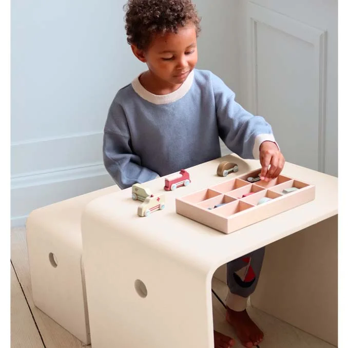 Konges Sløjd mini biler i træ, 9 stk