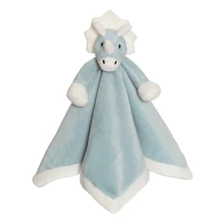 Diinglisar Schnuffeltuch Dino, hellblau