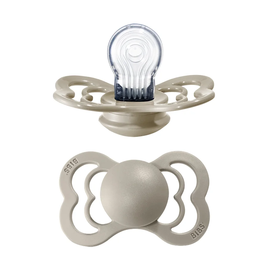 Bibs supreme silicone sut, str 2 - sand