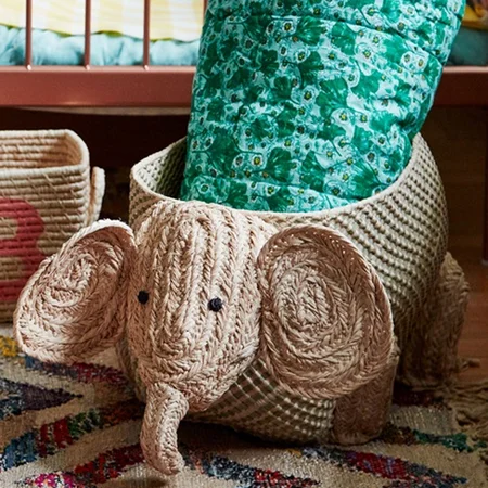 Rice opbevaringskurv - Elefant